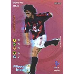 063/107 Filippo Inzaghi rara foil -NEAR MINT-