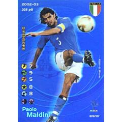 076/107 Paolo Maldini rara foil -NEAR MINT-