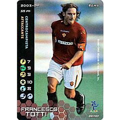 091/100 Francesco Totti rara foil -NEAR MINT-
