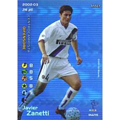 044/115 Javier Zanetti rara foil -NEAR MINT-