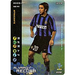 022/80 Alvaro Recoba rara foil -NEAR MINT-