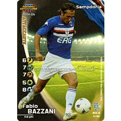 071/80 Fabio Bazzani rara foil -NEAR MINT-