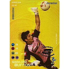 4 Gianluigi Buffon  soprastampa logo football champions promo foil -NEAR MINT-
