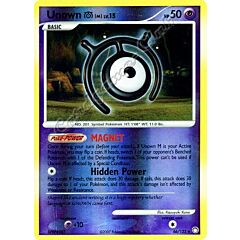 066 / 123 Unown M LV.15 non comune foil reverse (EN) -NEAR MINT-