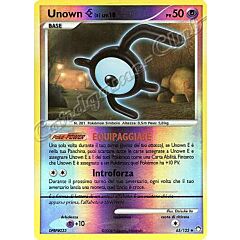 065 / 123 Unown E LIV.18 non comune foil reverse (IT) -NEAR MINT-