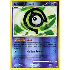 067 / 130 Unown C Lv.18 non comune foil reverse (EN) -NEAR MINT-