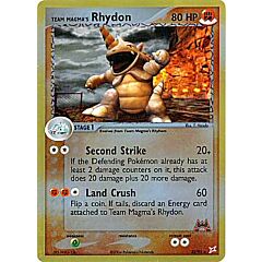 22 / 95 Team Magma's Rhydon rara foil reverse (EN) -NEAR MINT-