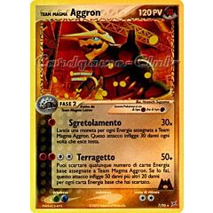 07 / 95 Team Magma Aggron rara foil reverse (IT) -NEAR MINT-