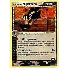21 / 95 Team Magma Mightyena rara foil reverse (IT) -NEAR MINT-