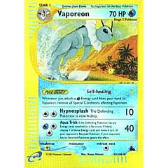 033 / 144 Vaporeon rara foil reverse (EN) -NEAR MINT-