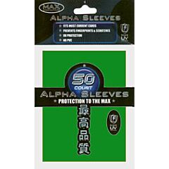 Proteggi carte standard pacchetto da 50 bustine Plain Colour Alpha Green