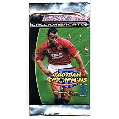Calciomercato Serie A 2001-2002 busta 7 carte