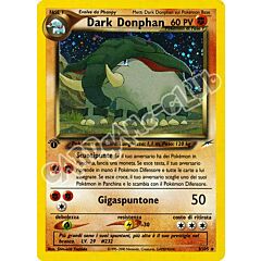 003 / 105 Dark Donphan rara foil 1a edizione (IT) -NEAR MINT-