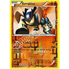 63 / 98 Terrakion rara foil reverse (EN) -NEAR MINT-