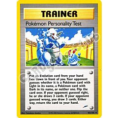 102 / 105 Pokemon Personality Test non comune unlimited (EN) -NEAR MINT-
