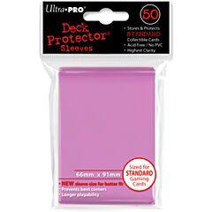 Proteggi carte standard pacchetto da 50 bustine 66mm x 91mm Pink