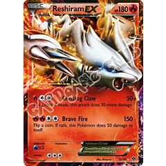 022 / 099 Reshiram EX rara ex foil (EN) -NEAR MINT-