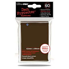 Proteggi carte mini pacchetto da 60 bustine 62mm x 89mm Marrone