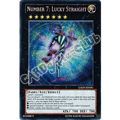 GAOV-EN091 Number 7: Lucky Straight rara segreta Unlimited (EN) -NEAR MINT-