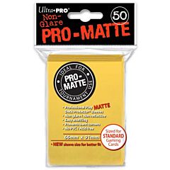 Proteggi carte standard pacchetto da 50 bustine Pro-Matte Non-Glare Yellow