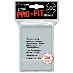 Proteggi carte mini pacchetto da 100 bustine 60mm x 87mm Pro-Fit Clear