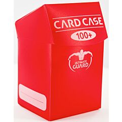 Porta mazzo verticale per 100 carte standard imbustate Card Case 100+ Red