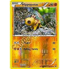 087 / 164 Hippopotas comune foil reverse (EN) -NEAR MINT-