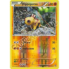 087 / 164 Hippopotas comune foil reverse (IT) -NEAR MINT-