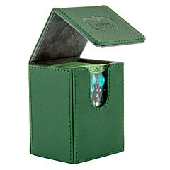 Porta mazzo verticale per 80 carte standard imbustate Flip Deck Case 80+ XenoSkin Green