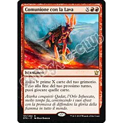 Draghi di Tarkir 131 / 264 Comunione con la Lava rara (IT) -NEAR MINT-