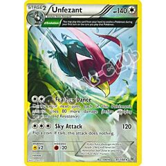 081 / 108 Unfezant rara normale (EN) -NEAR MINT-
