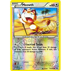 114 / 162 Meowth comune foil reverse (EN) -NEAR MINT-