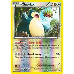 118 / 162 Snorlax non comune foil reverse (EN) -NEAR MINT-