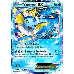 24 / 83 Vaporeon EX rara ex foil (IT) -NEAR MINT-