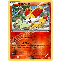 010 / 124 Fennekin comune foil reverse (EN) -NEAR MINT-