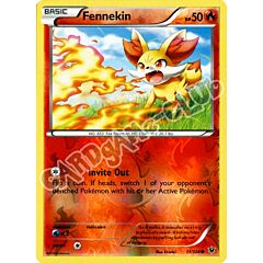 011 / 124 Fennekin comune foil reverse (EN) -NEAR MINT-