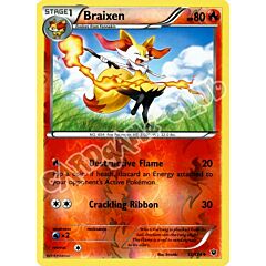 012 / 124 Braixen non comune foil reverse (EN) -NEAR MINT-