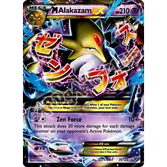 026 / 124 Mega Alakazam EX rara ex foil (EN) -NEAR MINT-