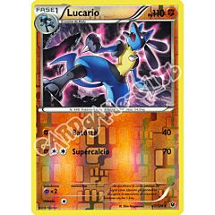 047 / 124 Lucario rara foil reverse (IT) -NEAR MINT-