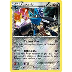 063 / 124 Lucario rara foil reverse (EN) -NEAR MINT-