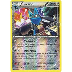 063 / 124 Lucario rara foil reverse (IT) -NEAR MINT-