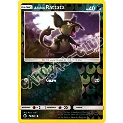 076 / 149 Alolan Rattata comune foil reverse (EN) -NEAR MINT-