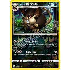 077 / 149 Alolan Raticate non comune foil reverse (EN) -NEAR MINT-