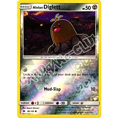 086 / 149 Alolan Diglett comune foil reverse (EN) -NEAR MINT-