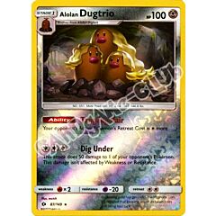 087 / 149 Alolan Dugtrio rara foil reverse (EN) -NEAR MINT-