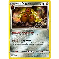 087 / 149 Alolan Dugtrio rara foil (EN) -NEAR MINT-