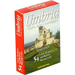 Speciali e Turistiche Umbria mazzo 54 carte rosso (IT)
