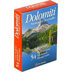 Speciali e Turistiche Dolomiti mazzo 54 carte rosso (IT)
