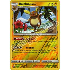 031 / 111 Raichu di Alola rara foil reverse (IT) -NEAR MINT-