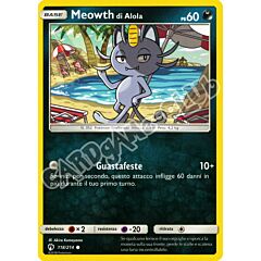 118 / 214 Meowth  di Alola comune normale (IT) -NEAR MINT-